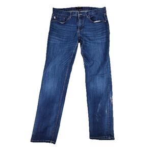 Free Assembly Jeans Mens 36x30 Blue Medium Wash Straight Stretch Denim